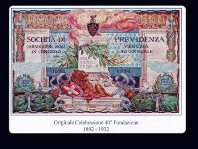 Cartolina Storica 40° Anniversario costituzione dal 1892
