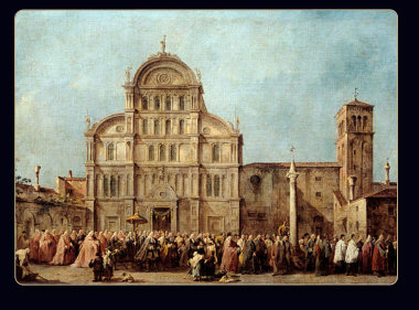 Viita del Doge  di San Zaccaria - F.Guardi