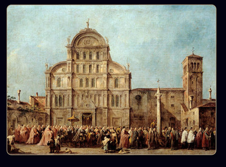 Viita del Doge  di San Zaccaria - F.Guardi